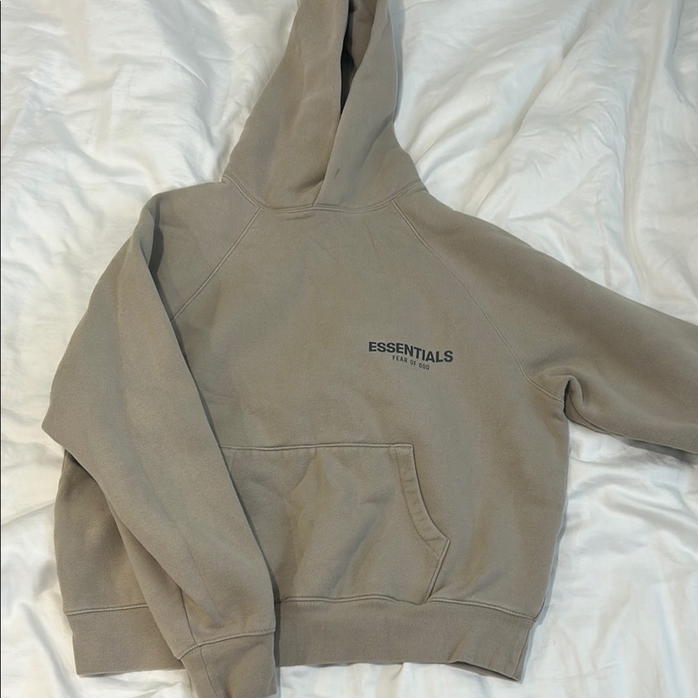 Fear of God Essentials Beige Hoodie size xxs
